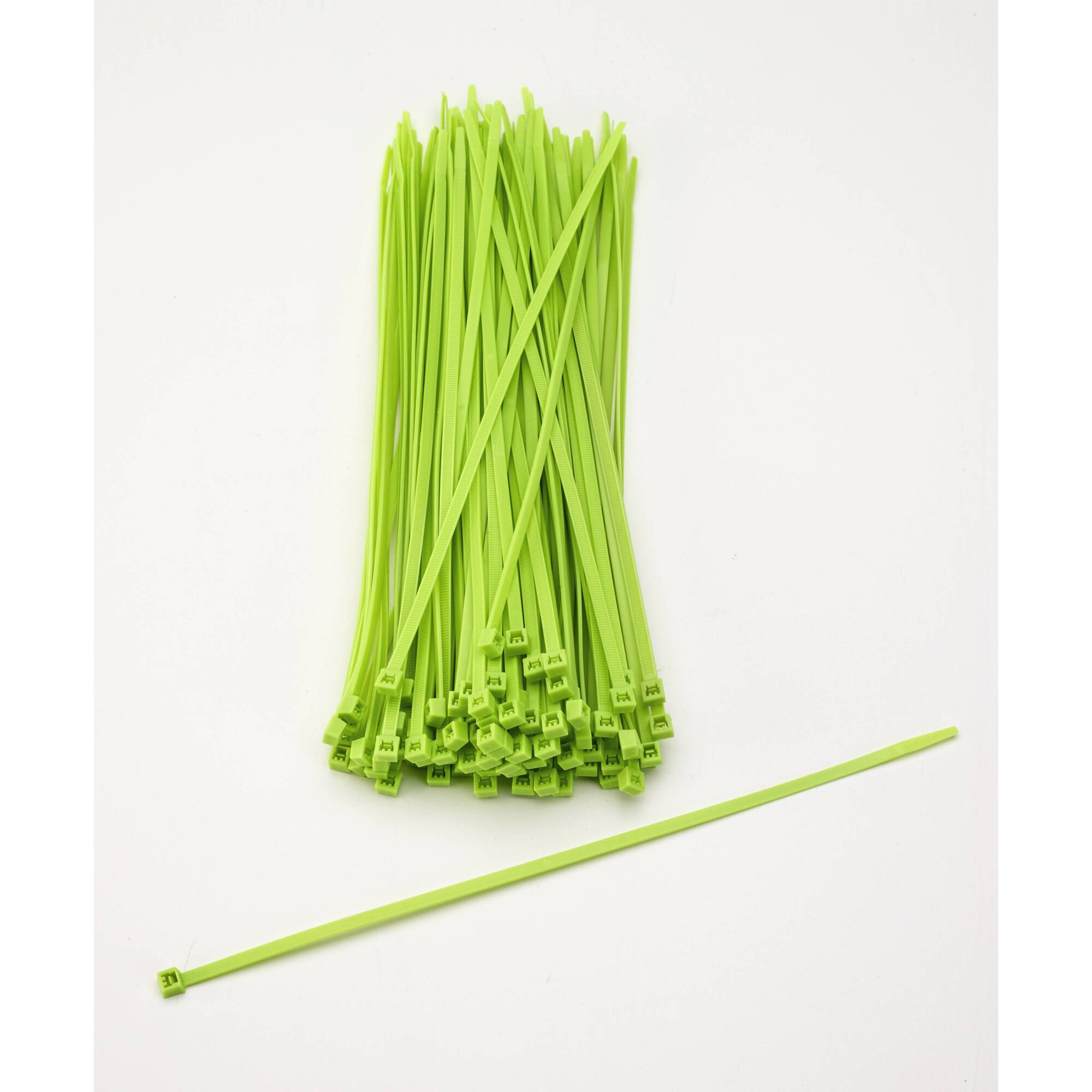 Mutual Industries 14970-139-11 11" Locking Ties Neon Green 100/bg